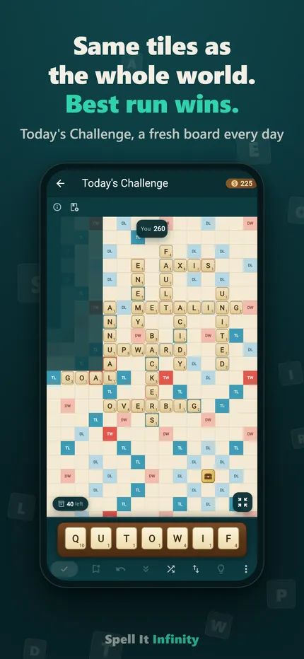 Today's Challenge, the same tiles for everyone